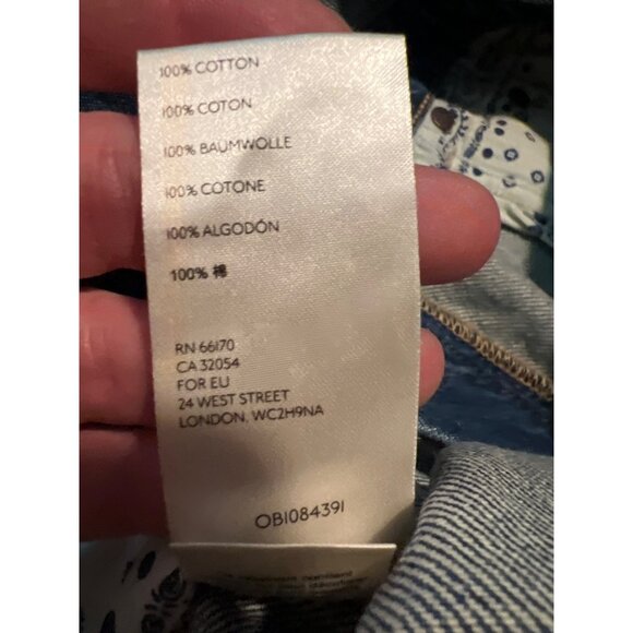 Free People Sunkiss Shorts Overall Denim Size 6 - Picture 4 of 8